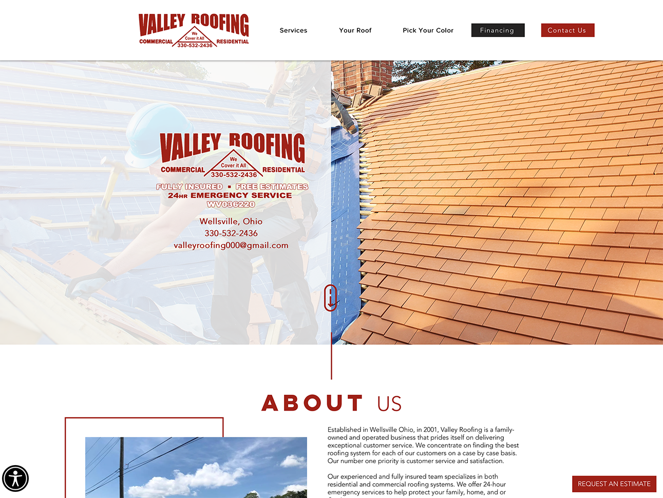 Image: Valley Roofing of Wellsville Ohio.  A small independent contractor who is also an official Owens Corning Certified Contractor in Columbiana County.  